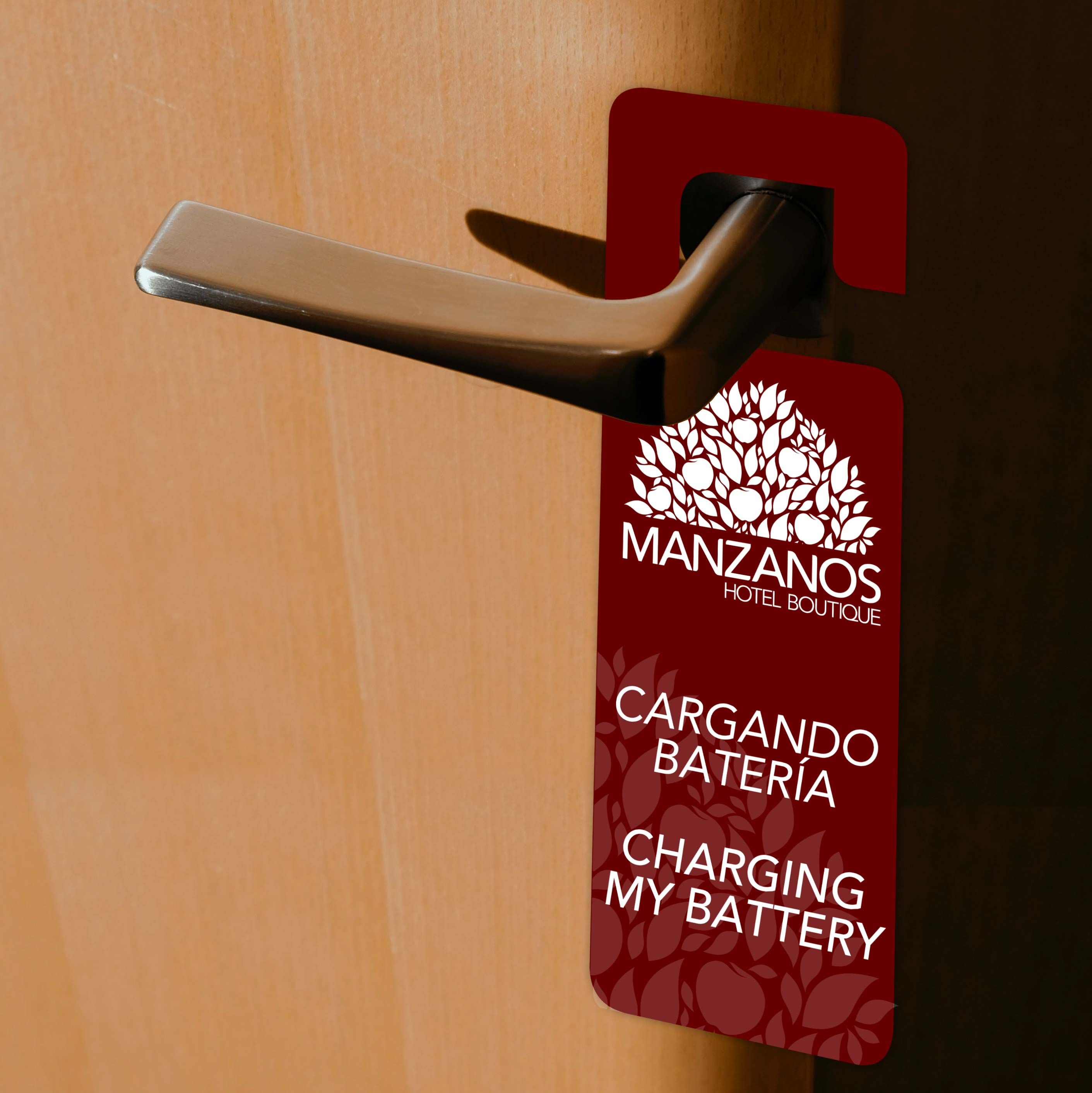 Hotel Manzanos - Privacy Sign (Bilingual)