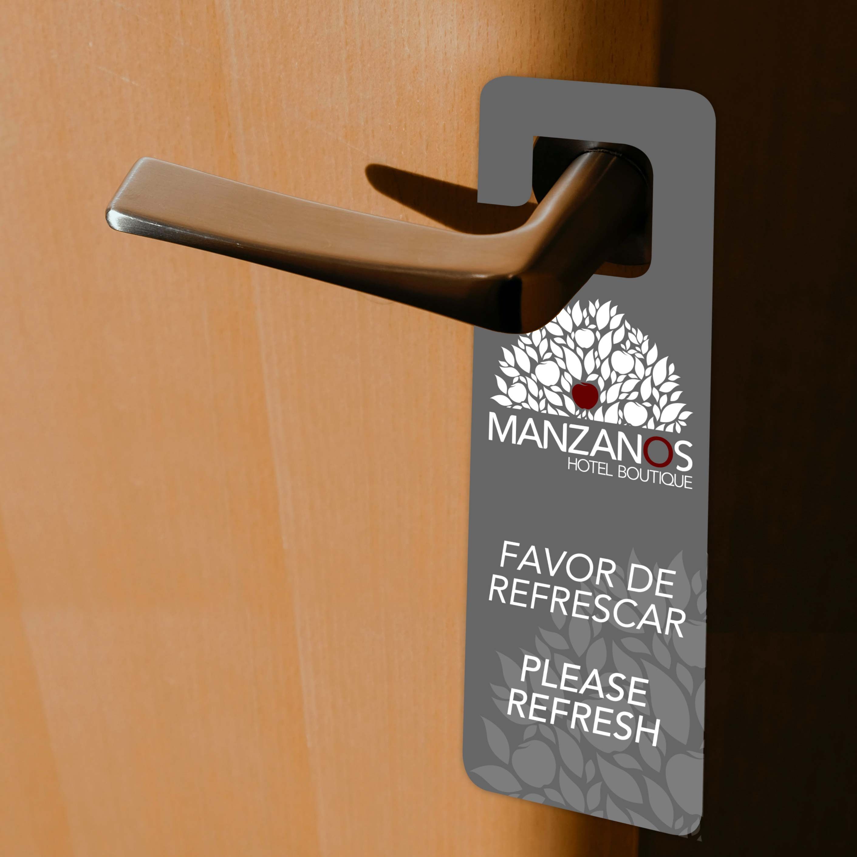 Hotel Manzanos - Service Sign (Bilingual)